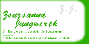 zsuzsanna jungwirth business card